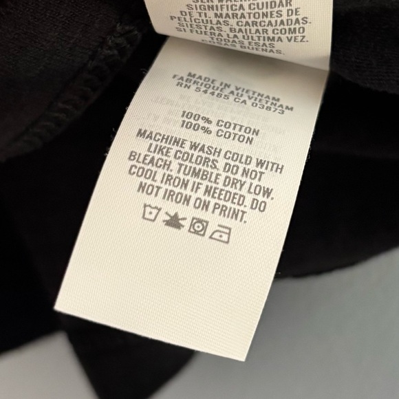 NEW Aerie Woman’s Scoop Neck Cropped Casual Shirt Black Top Size XS - Picture 6 of 6